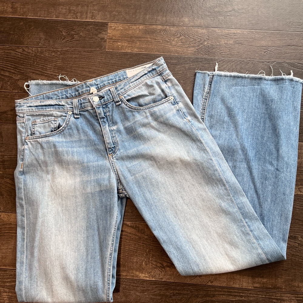 Rag and Bone Flare Wide Leg Jeans size 31 Women’s lightweight